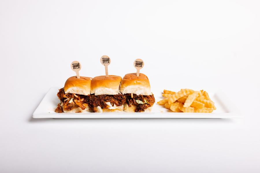 Pork Sliders — Stew's Stix Café LV lunch menu